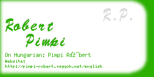 robert pimpi business card